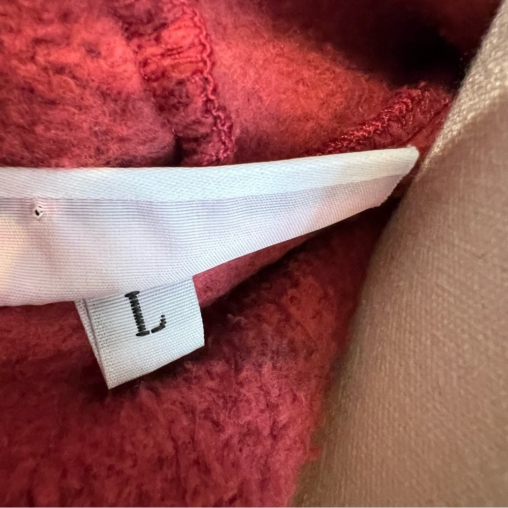Bryn Walker Cocoon Waterfall Burgundy Red Oversized Cardigan L - Picture 13 of 13